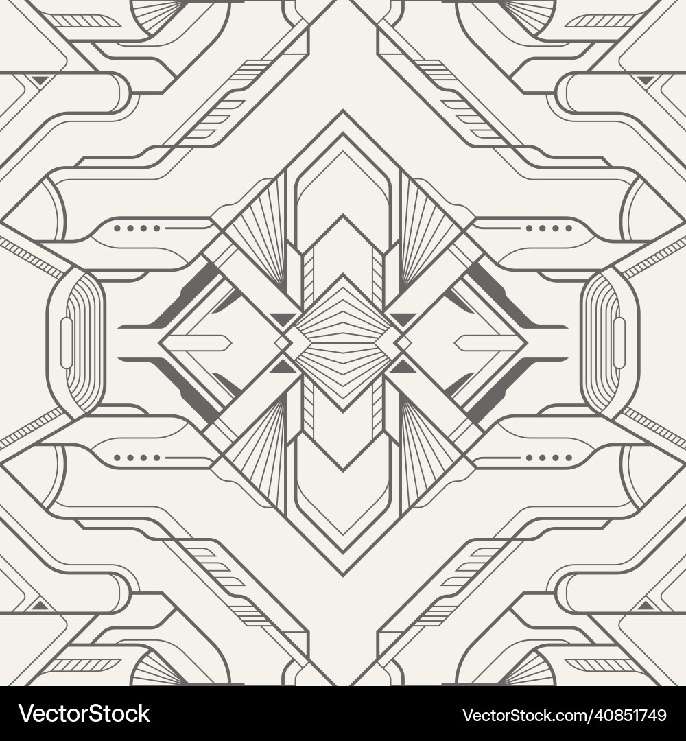 Abstract tech line seamless pattern Abstract tech line seamless pattern vector image