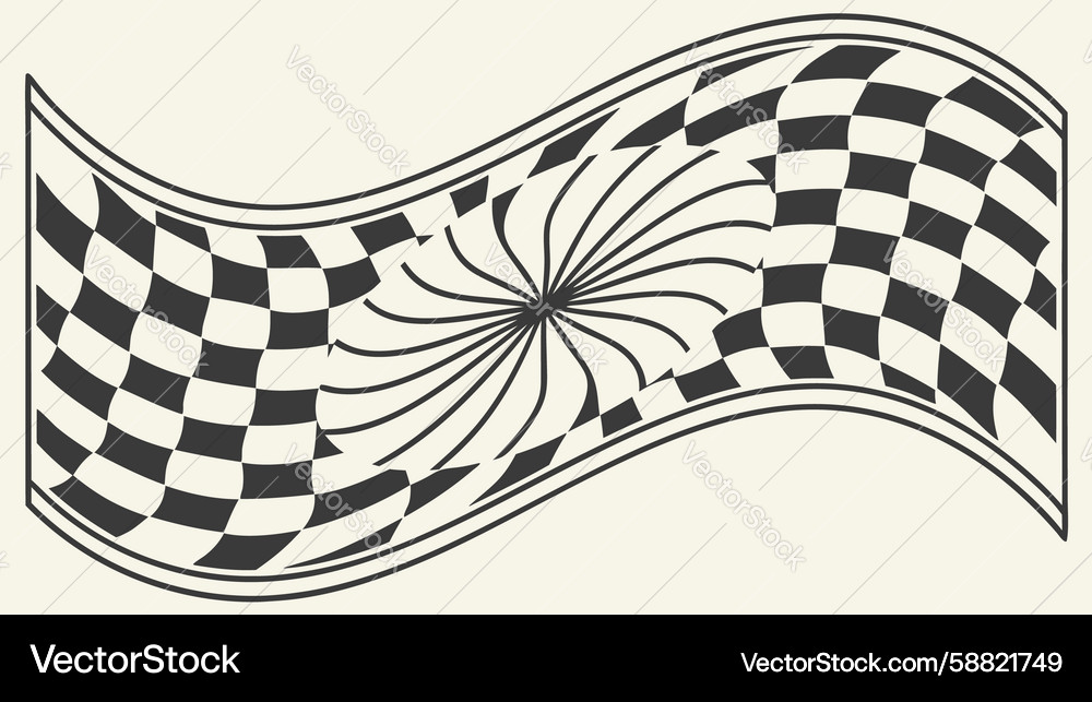 Dynamic Checkerboard Flow Vector Image