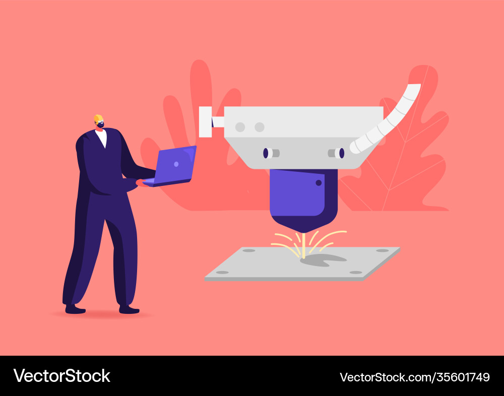 Engineer character in worker uniform and hardhat Engineer character in worker uniform and hardhat Vector Image