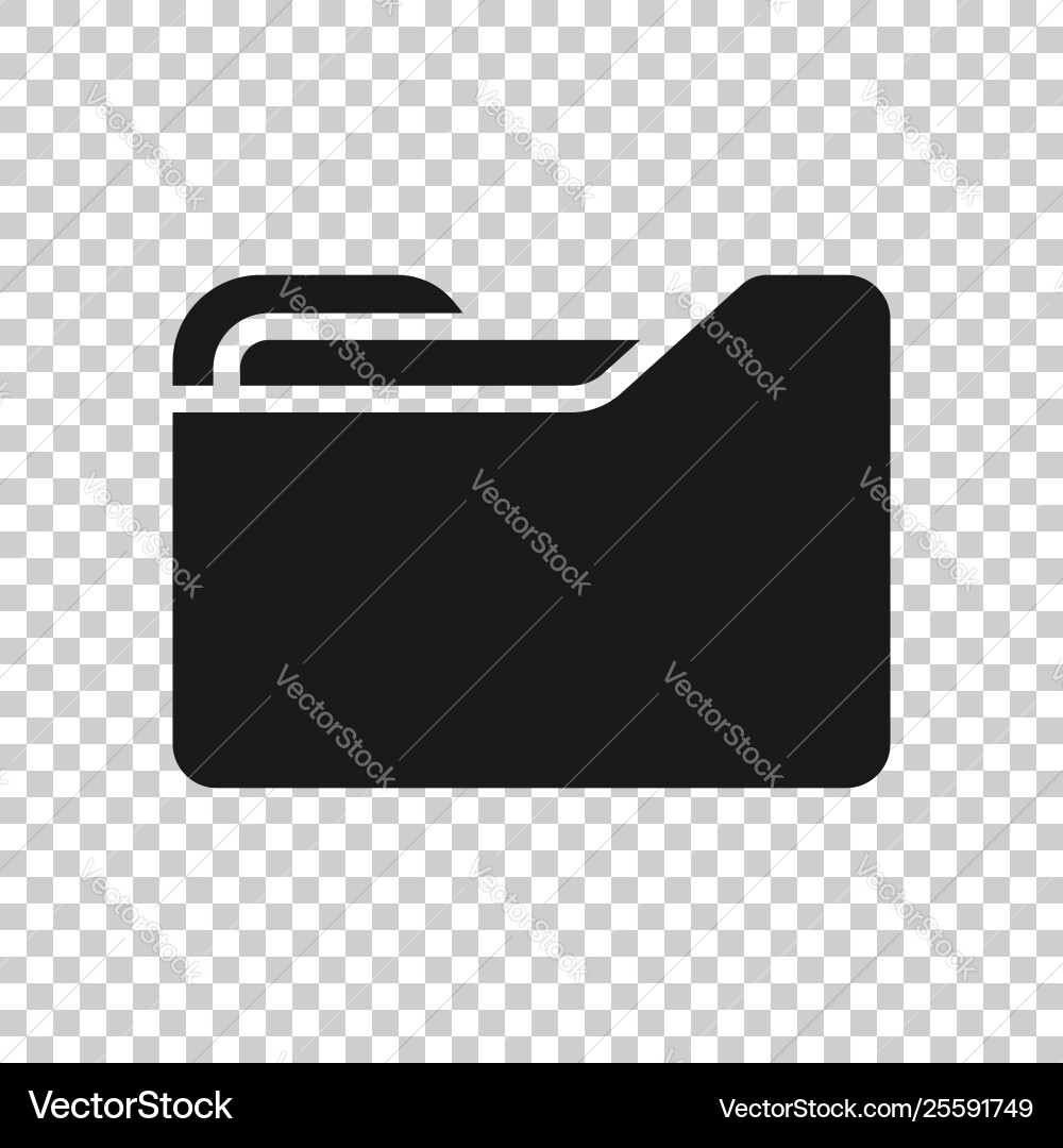 File folder icon in transparent style documents Vector Image