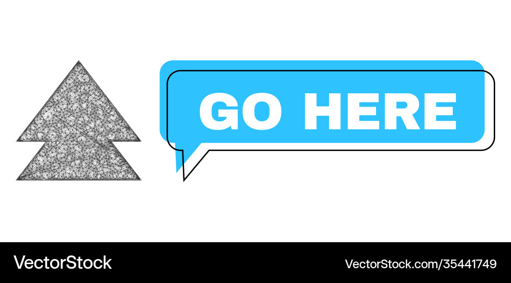 Misplaced go here message bubble and hatched move Misplaced go here message bubble and hatched move vector image