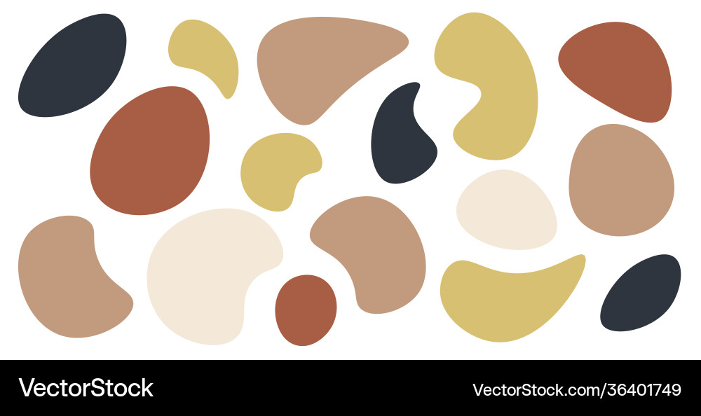 Random blob shapes vector image