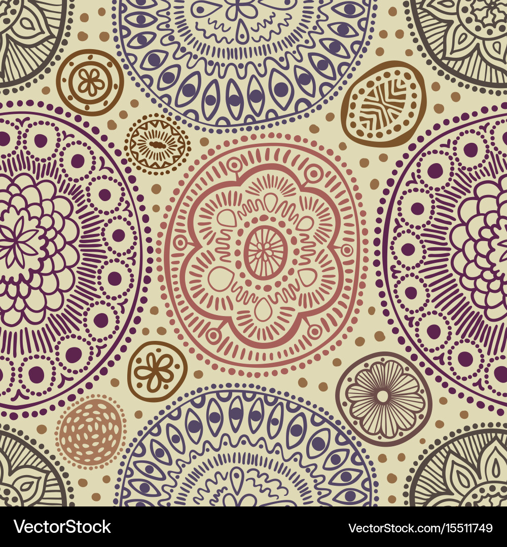 Seamless pattern botanic texture vector image