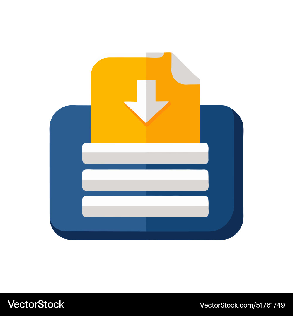 Server file isolated Server file isolated vector image