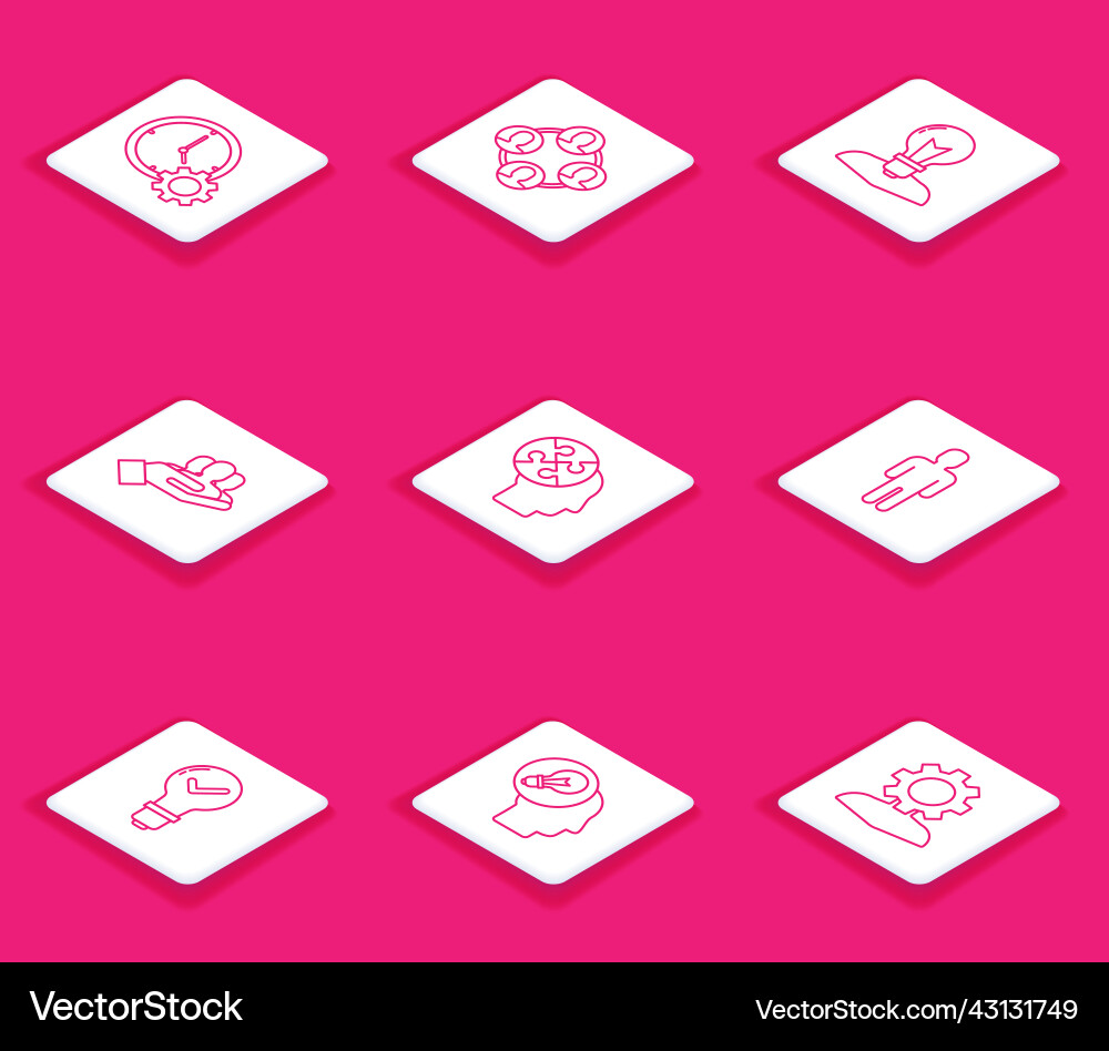 Set line time management project team base human Set line time management project team base human Vector Image