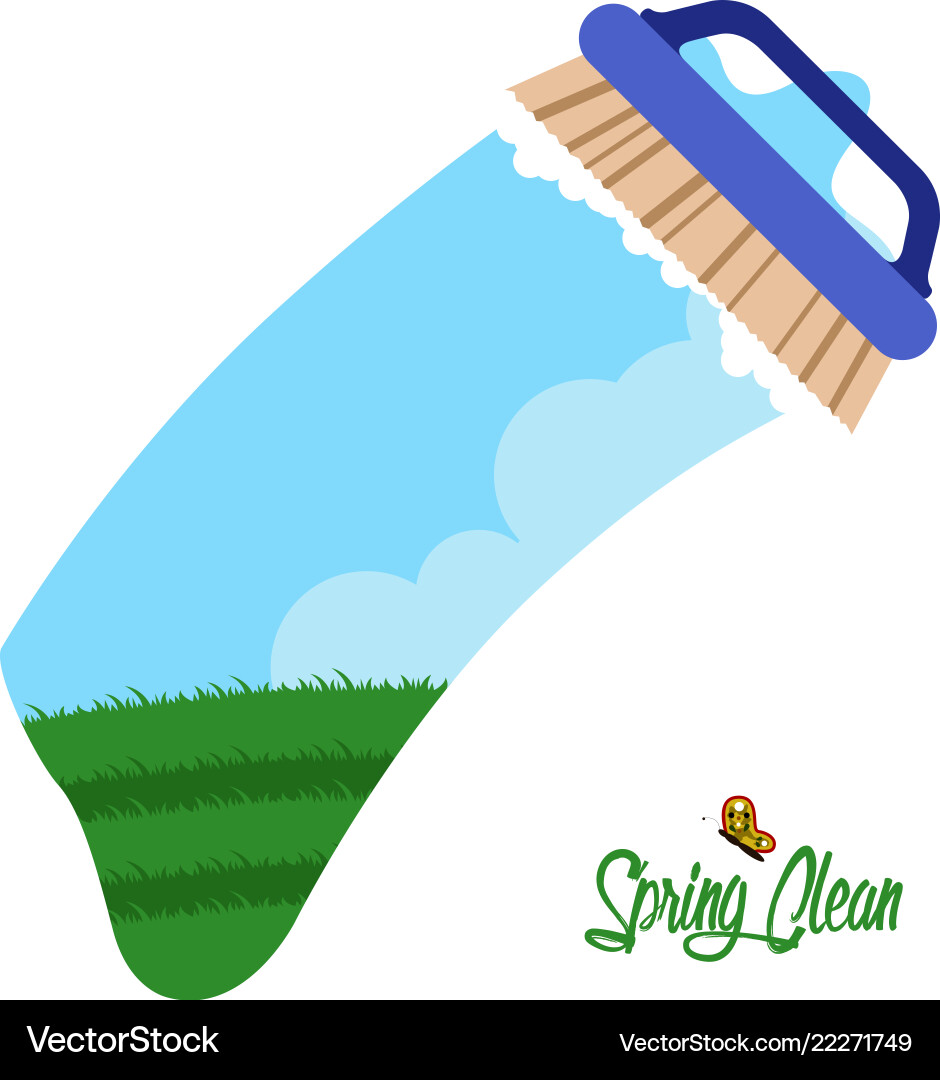 Spring clean concept image Vector Image