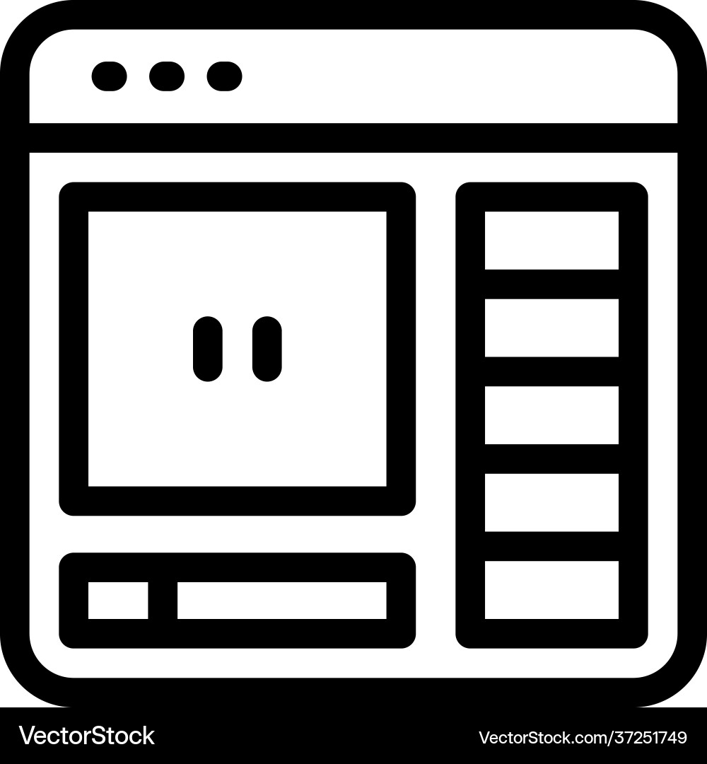 Web layout vector image