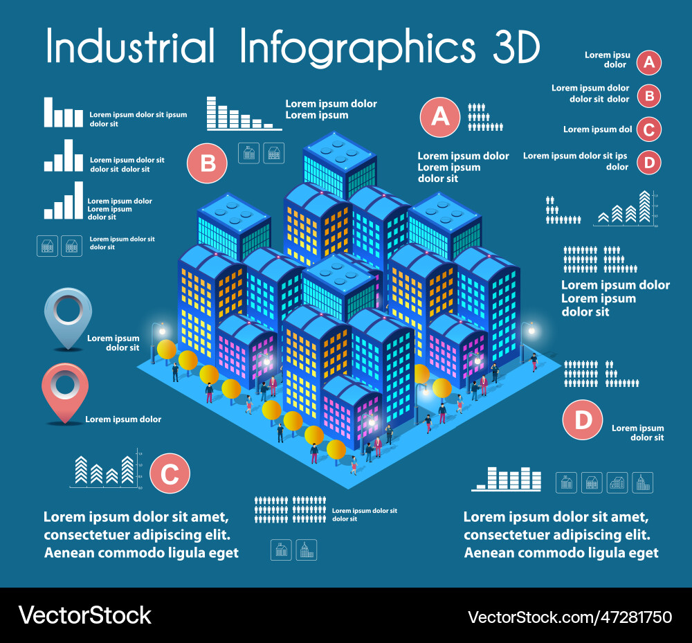 3d Stadt isometrische dreidimensional 3d Stadt isometrische dreidimensional vektorbild
