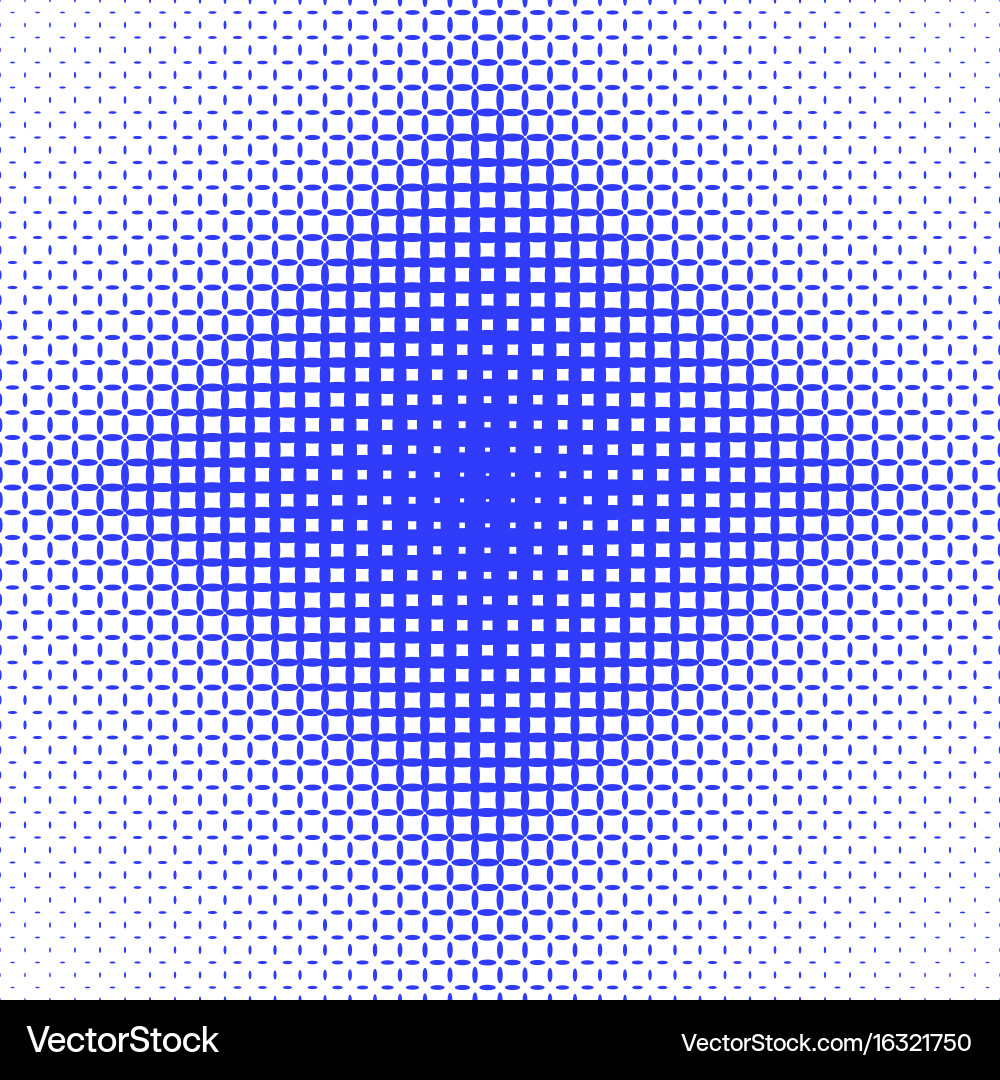 Abstract symmetrical halftone ellipse grid vector image