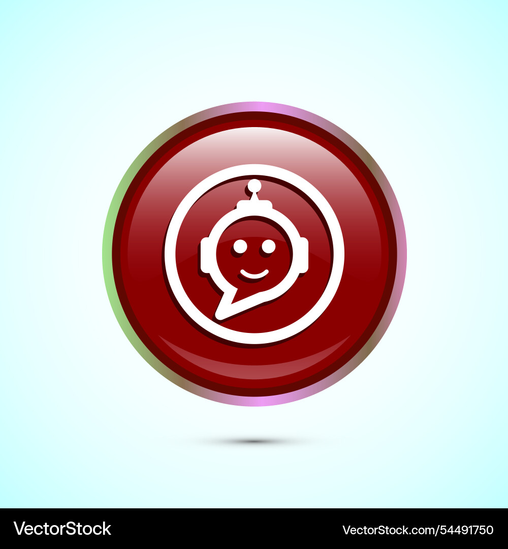 Chatbot icon design chat conversation Vector Image