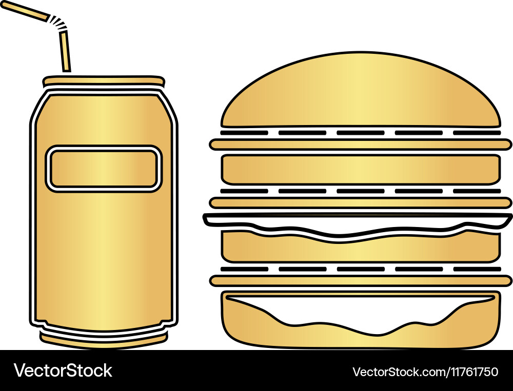 Fast food computer symbol Vector Image