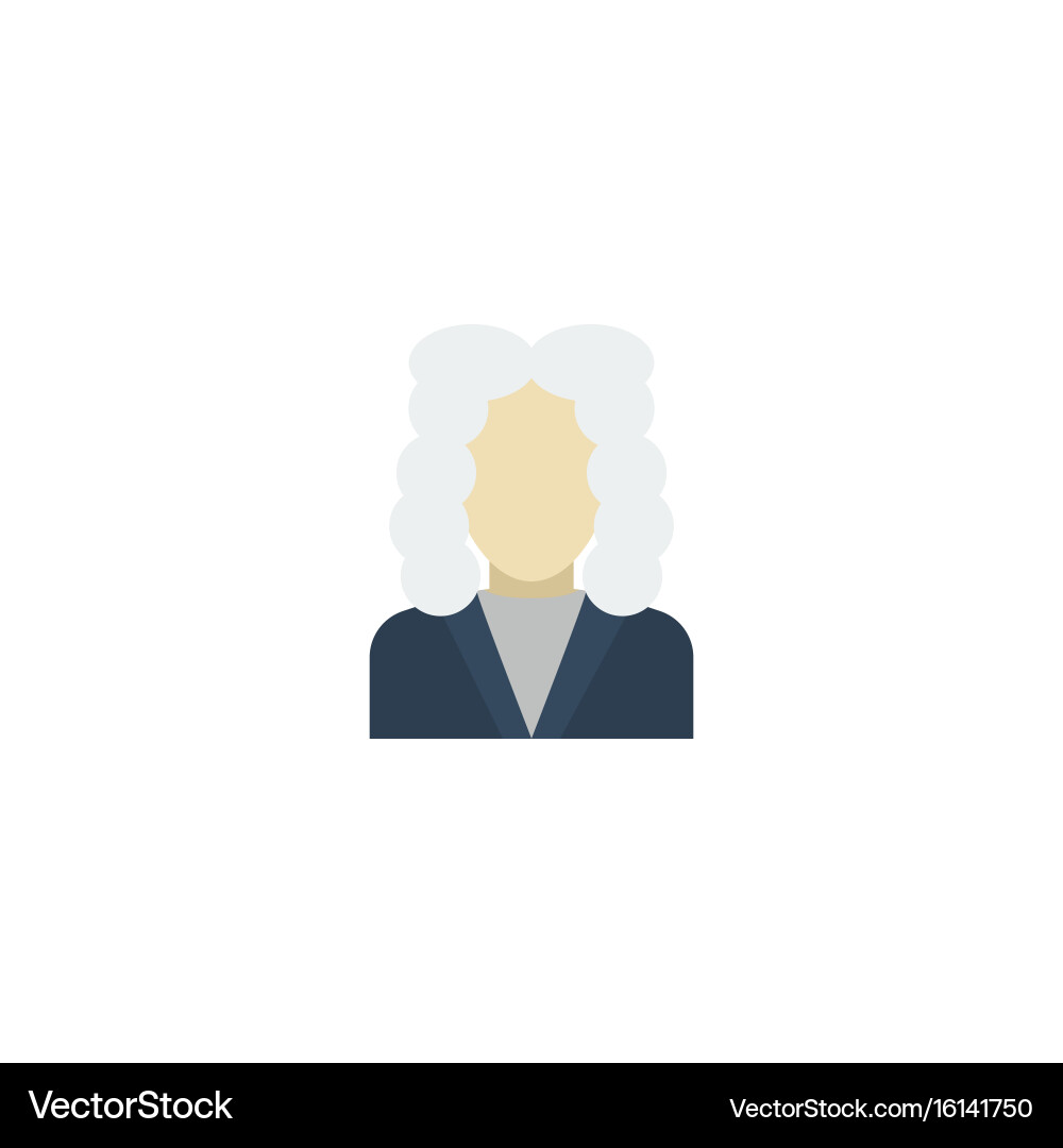 Flat icon judge element Vector Image