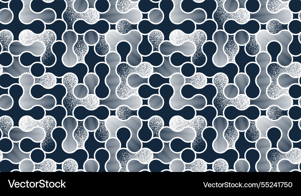 Fluid shapes dynamic seamless pattern molecules Fluid shapes dynamic seamless pattern molecules vector image