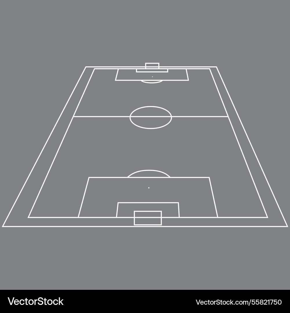 Fußballfeld Umriss Ballsport Fußballfeld Umriss Ballsport vektorbild