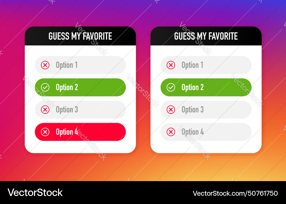 Guess my favorite interface for social networks Guess my favorite interface for social networks vector image