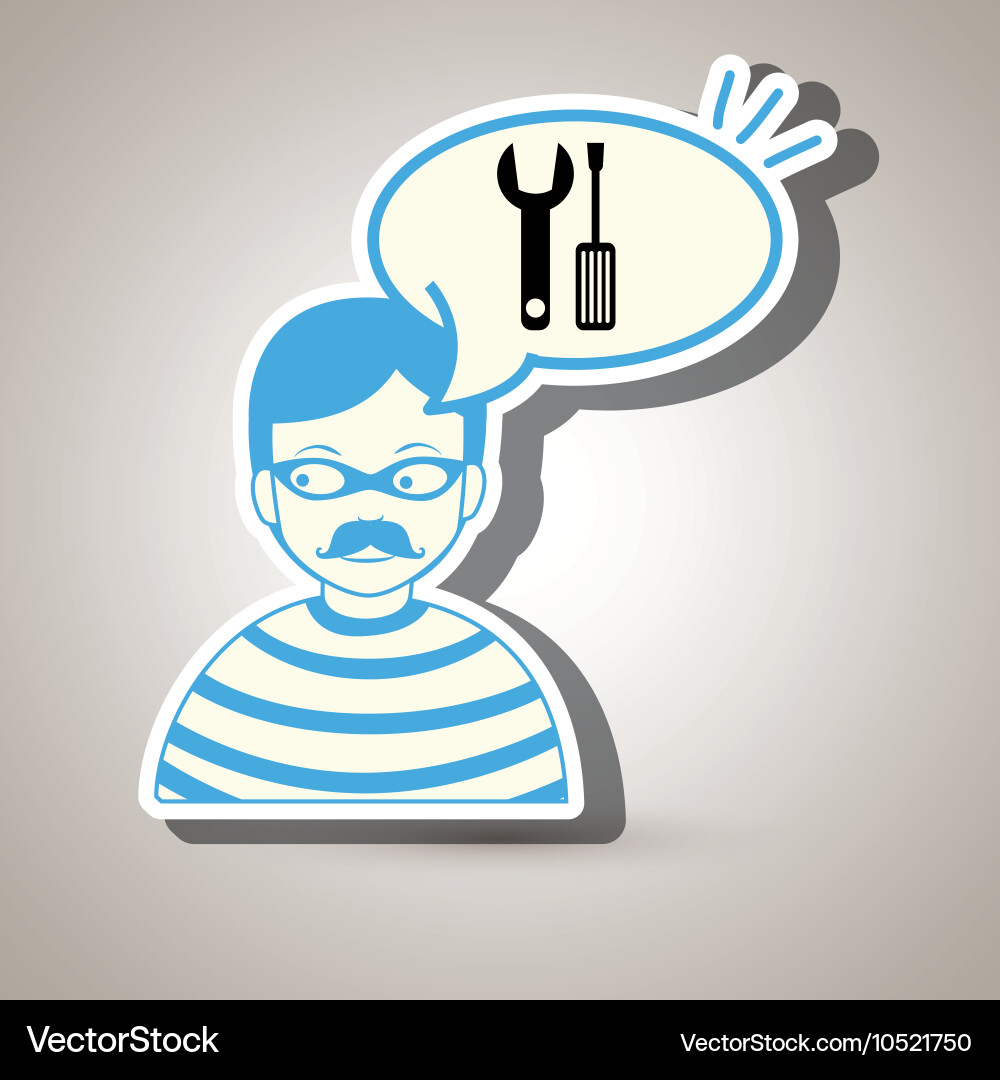 Hacker information app icon vector image