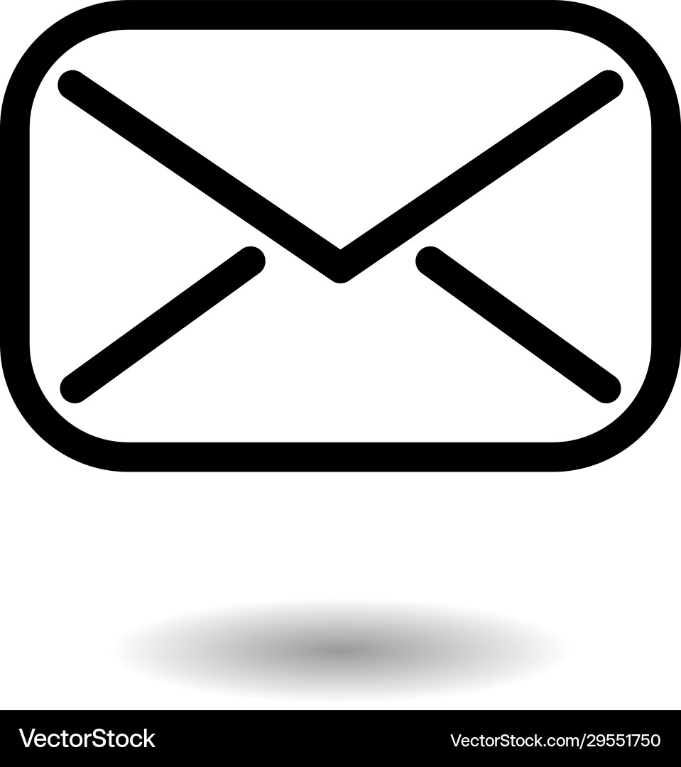 Mail icon envelope sign message symbol Mail icon envelope sign message symbol vector image