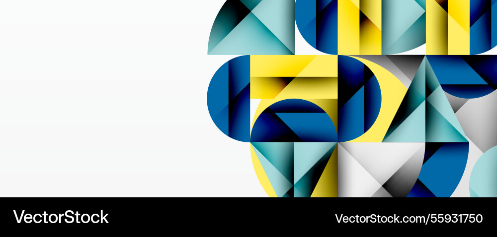 Modern abstract composition with layered circles Vector Image