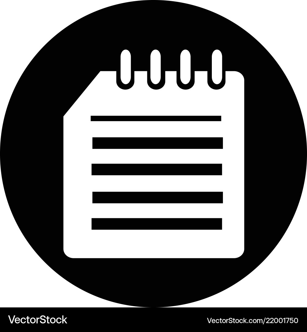 Notebook icon Vector Image