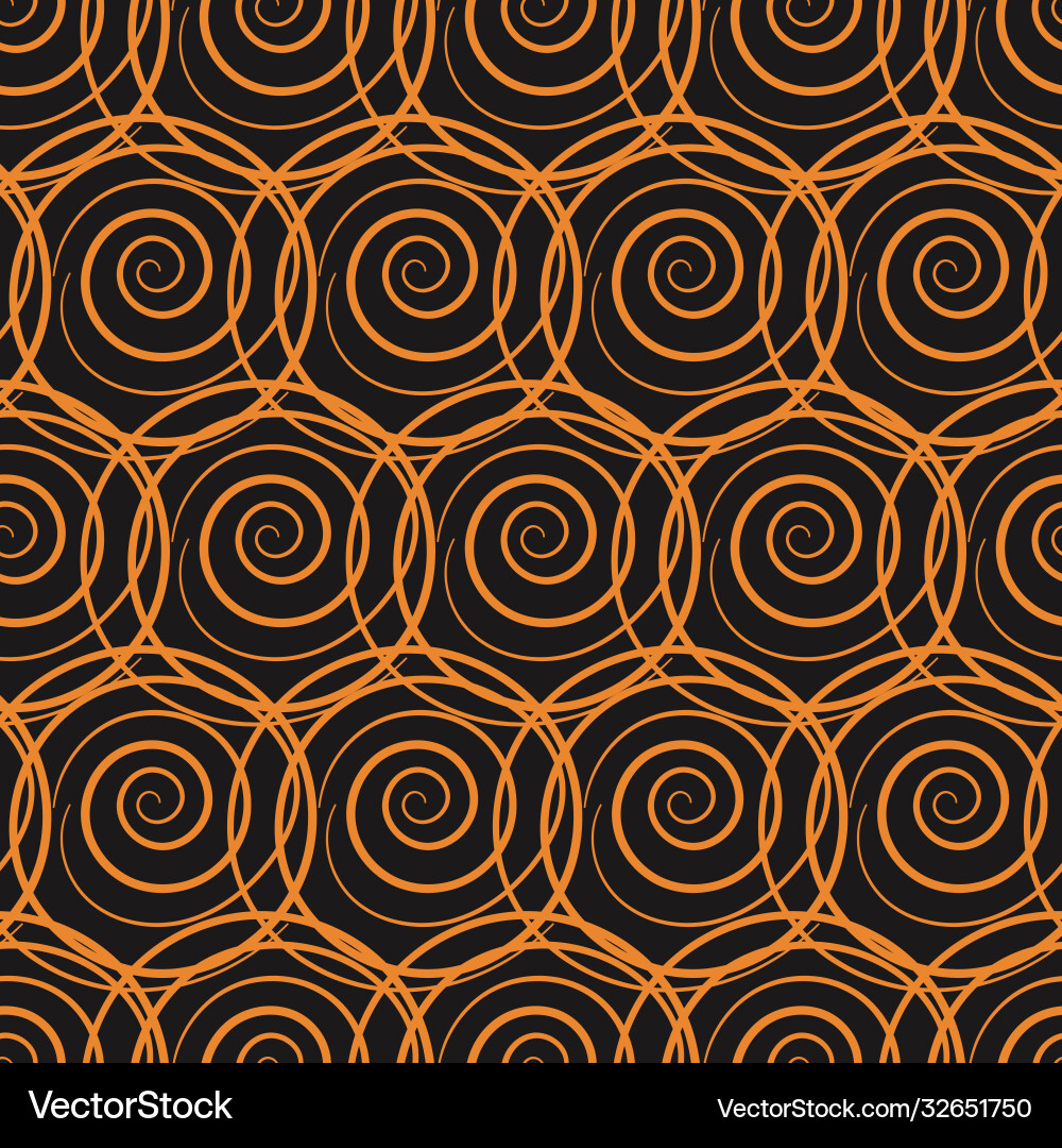 Orange circles seamless abstract pattern Orange circles seamless abstract pattern vector image