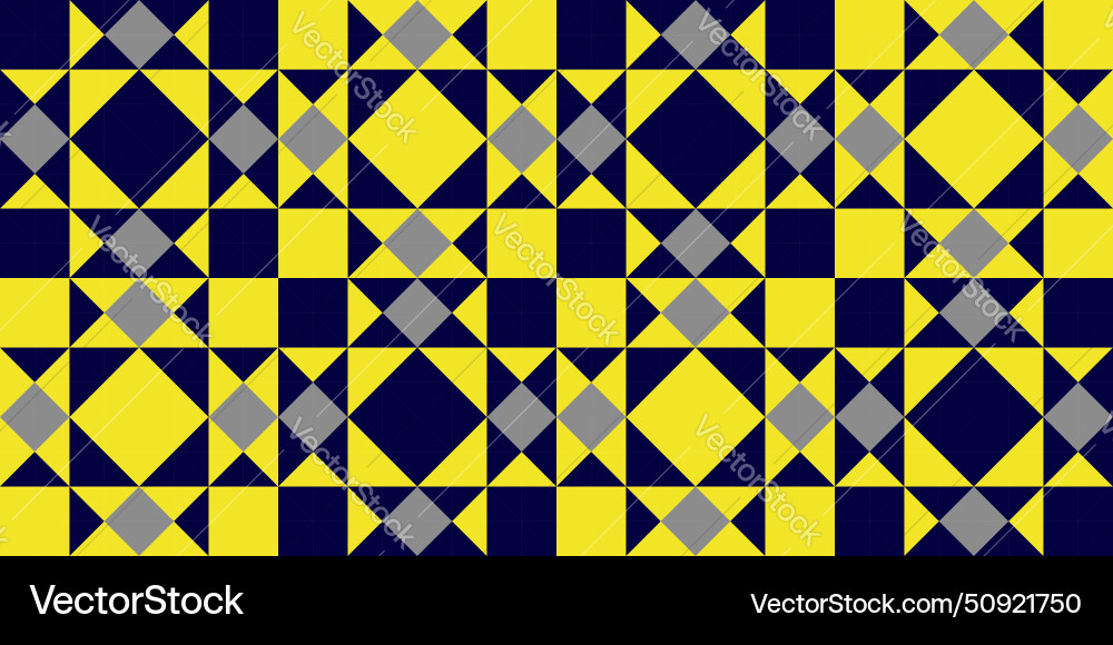 Patch work star quilt seamless pattern Patch work star quilt seamless pattern vector image
