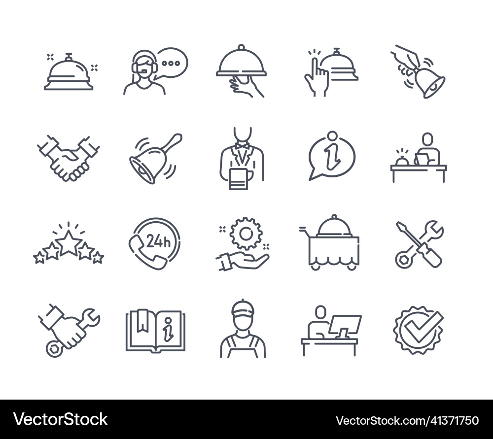 Simple set of icons with service and maintenance Simple set of icons with service and maintenance vector image