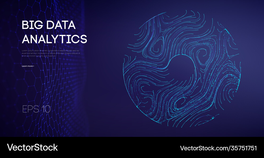 Abstract big data flow background software code Abstract big data flow background software code vector image