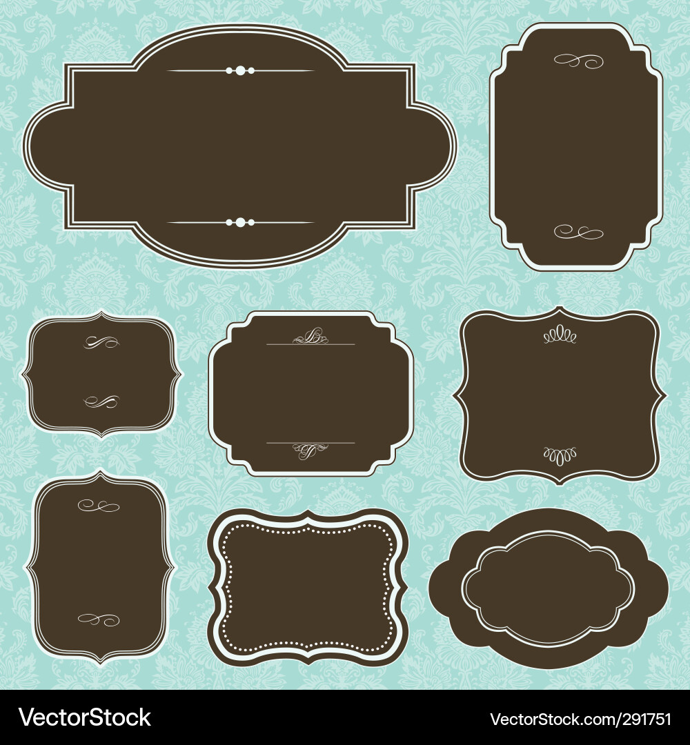 Elegant Frame Collection Vector Image