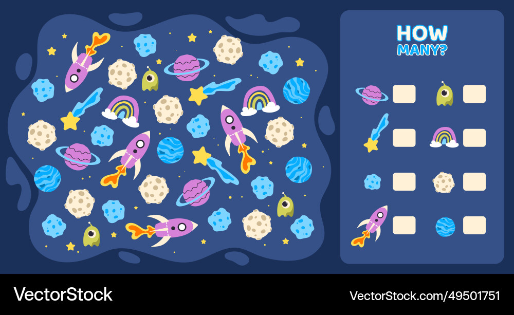 How many game template How many game template vector image