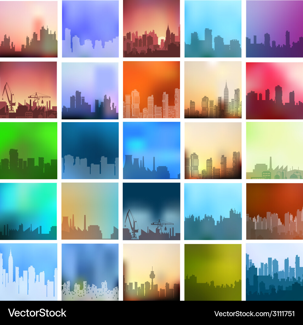 Landscapes Vector Image