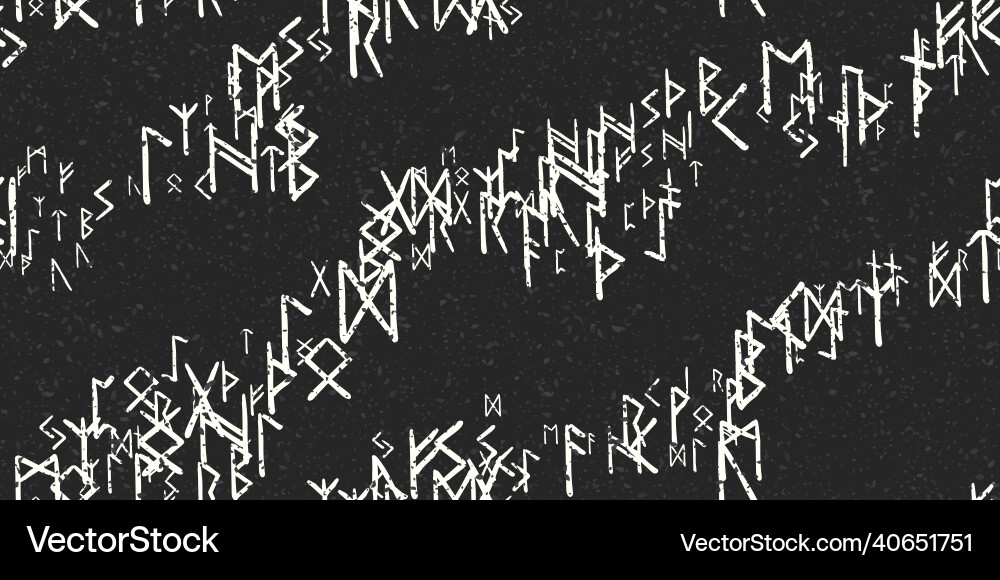 Seamless pattern with magic rune symbols Seamless pattern with magic rune symbols vector image