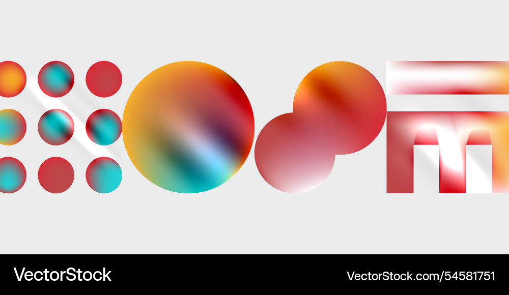 Triangles circles squares rectangles design Vector Image