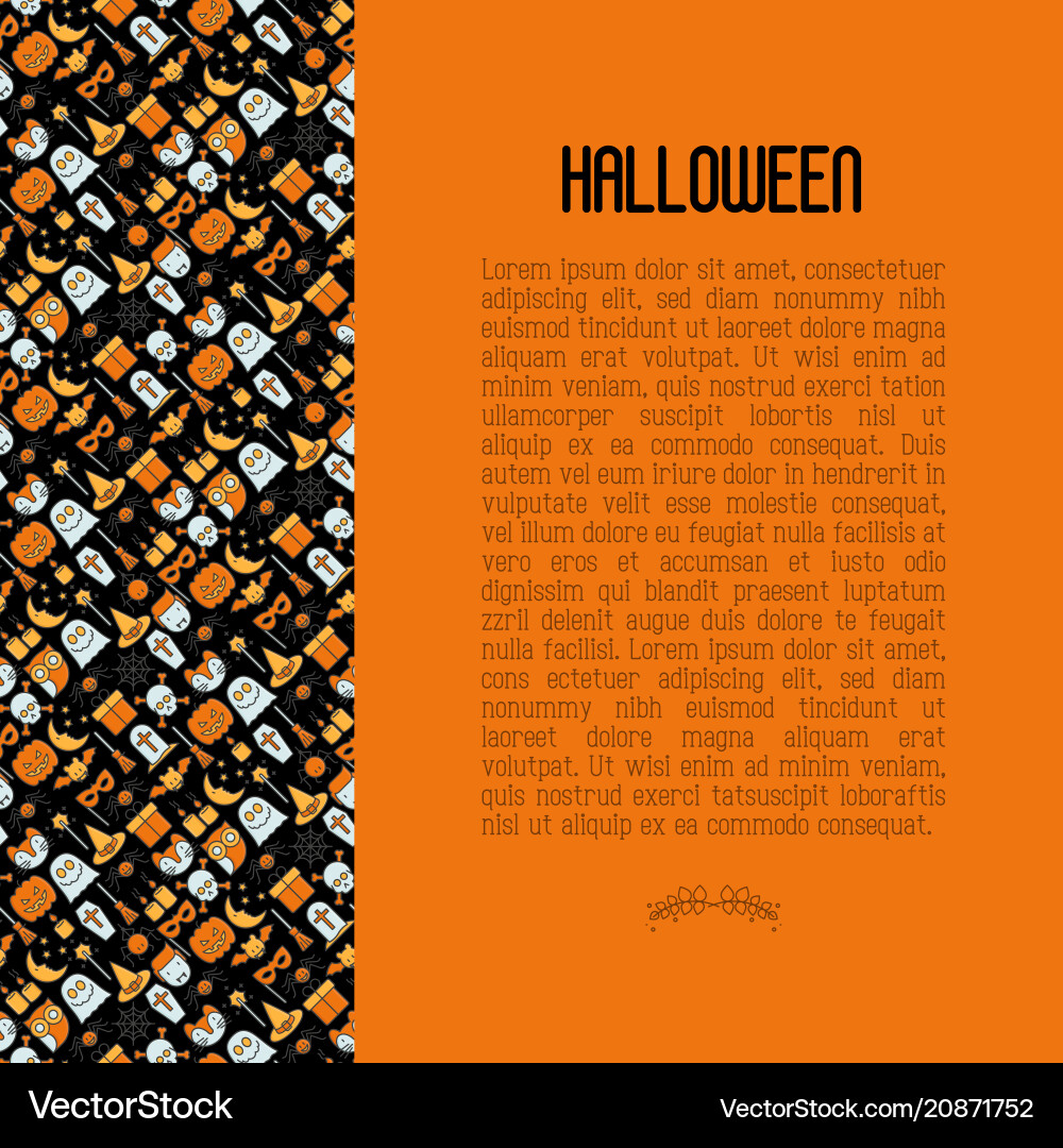 Cartoon halloween Konzept mit dünnen Liniensymbolen Cartoon halloween Konzept mit dünnen Liniensymbolen vektorbild