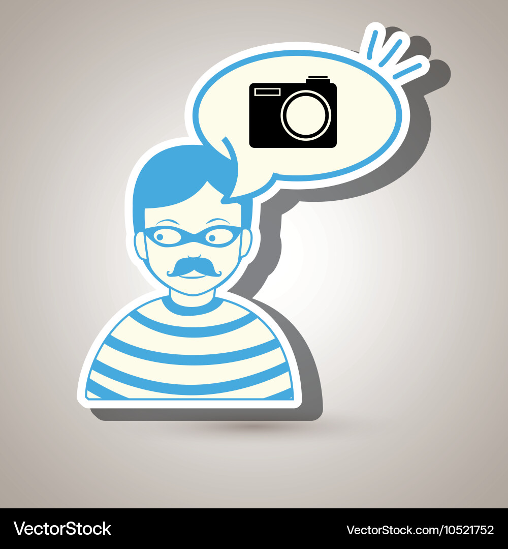 Hacker information app icon vector image