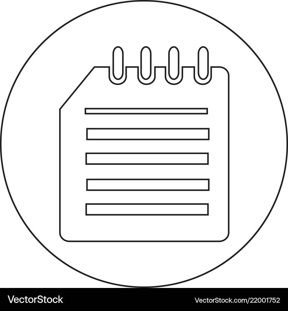 Notebook icon Vector Image