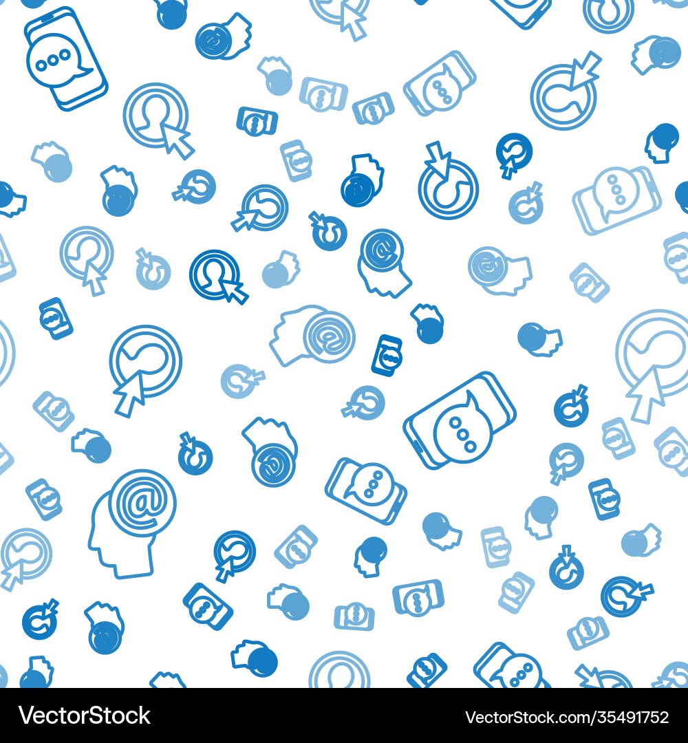 Set line mail and e-mail chat messages vector image