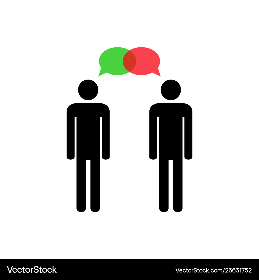Think differently constructive dialog Think differently constructive dialog vector image