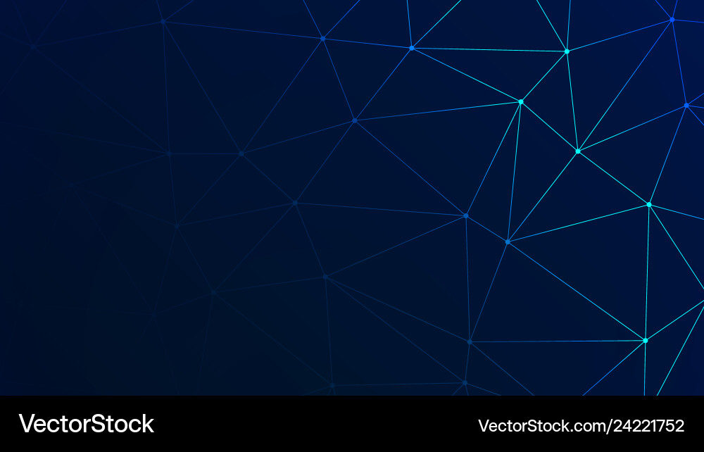 Trendy low poly triangles with navy bg Trendy low poly triangles with navy bg vector image