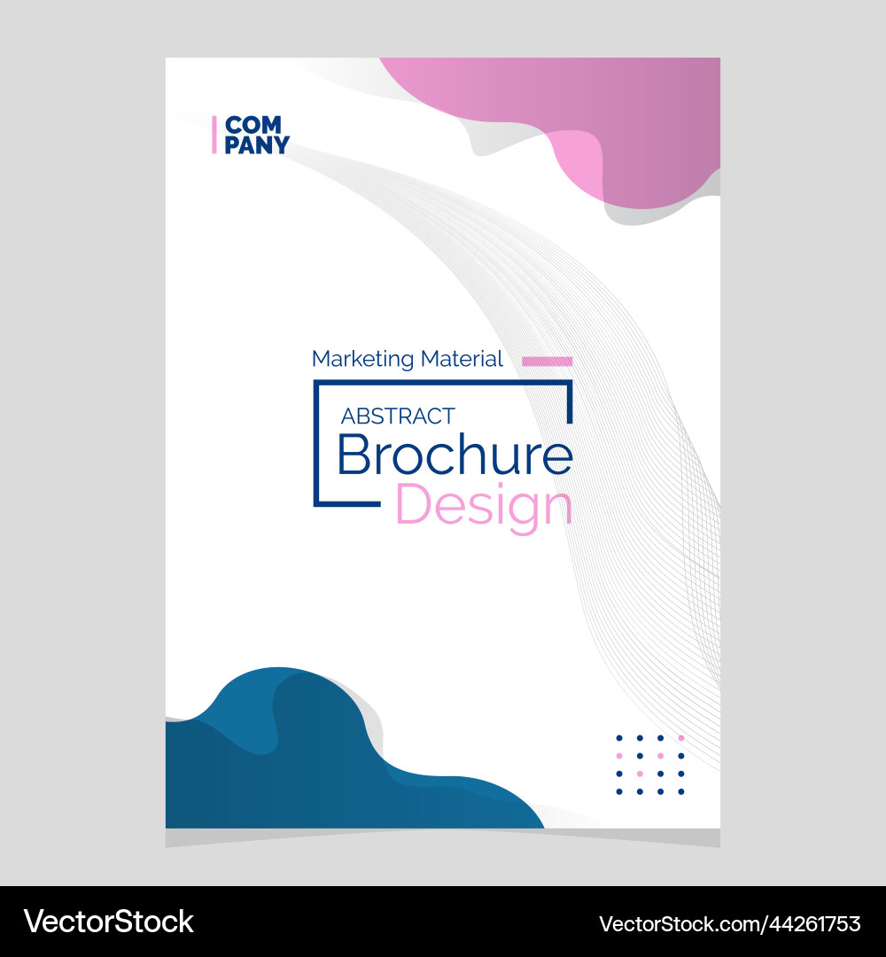 Abstract brochure design liquid shape blob Abstract brochure design liquid shape blob Vector Image
