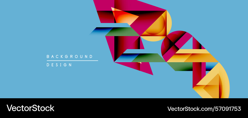 Abstract geometric composition overlapping Abstract geometric composition overlapping Vector Image