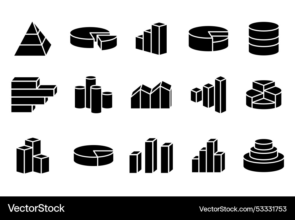 Analysis statistics icons chart report Analysis statistics icons chart report vector image