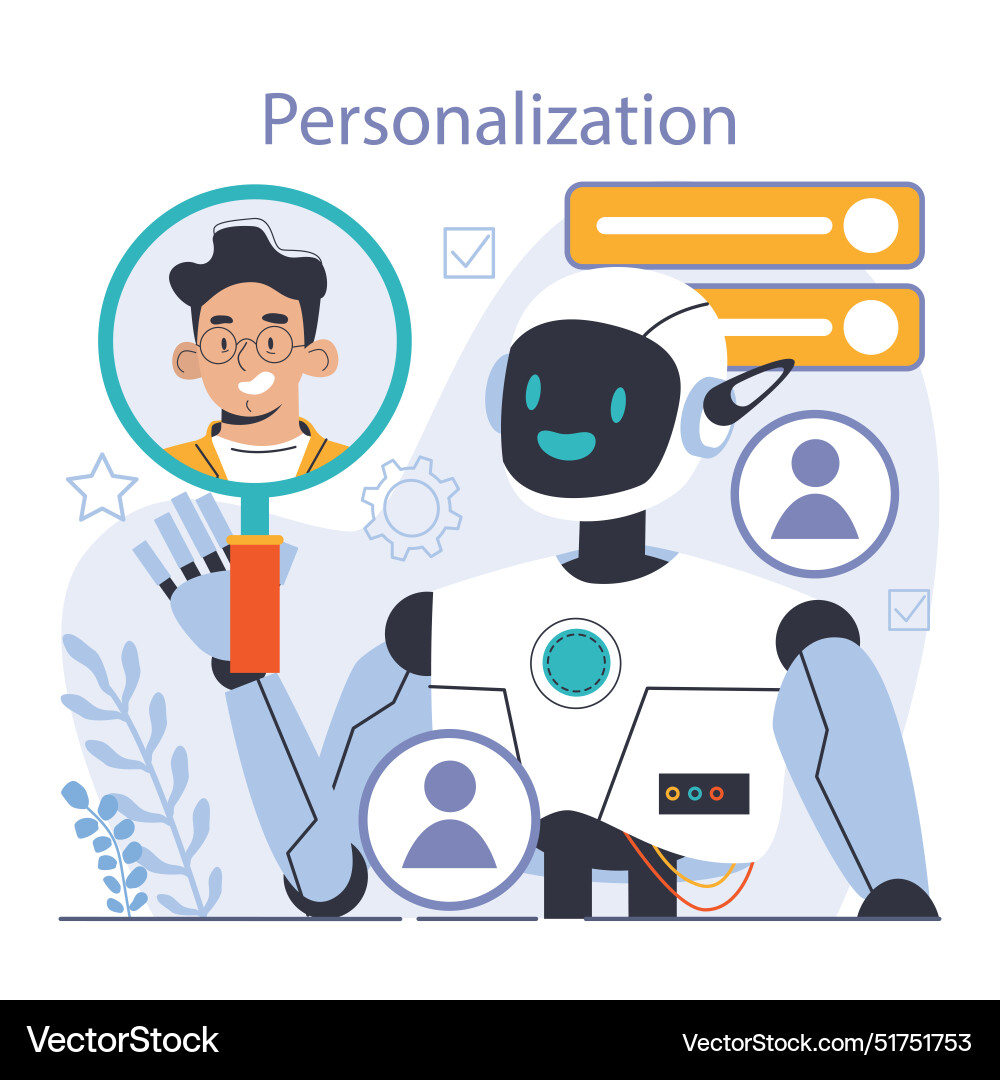 Chat bot ai-powered customer service online Vector Image