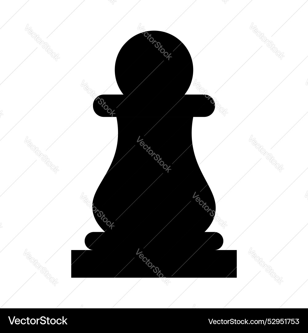 Chess pawn icon isolated on white background – Royalty-Free Vector |  VectorStock, image size:1000x1080