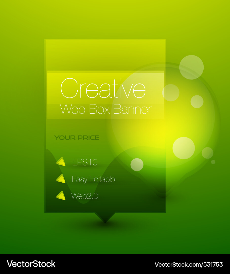 Creative banner Vector Image