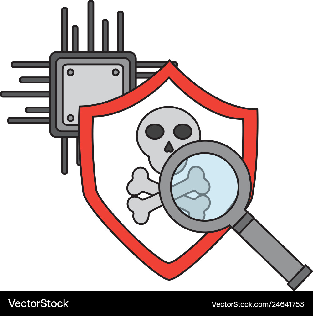 Cyber security data Vector Image