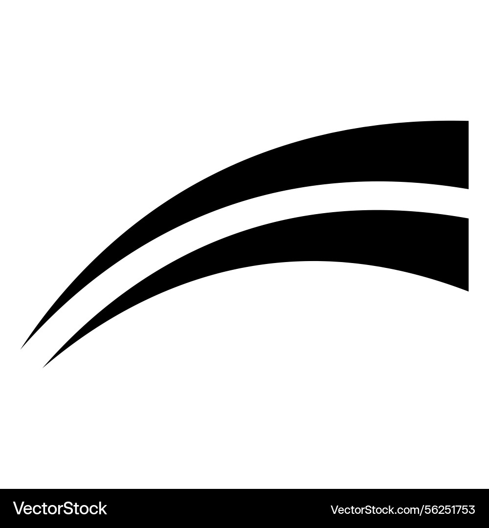 Dynamic curved lines abstract motion and flow vector image