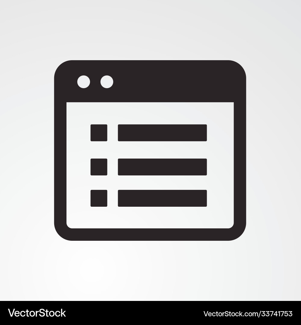 File list icon vector image