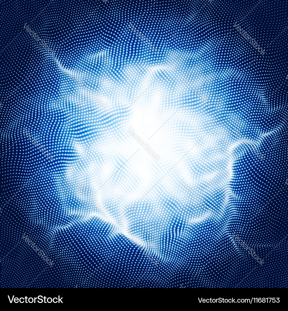 Futuristic Particle Background Vector Image