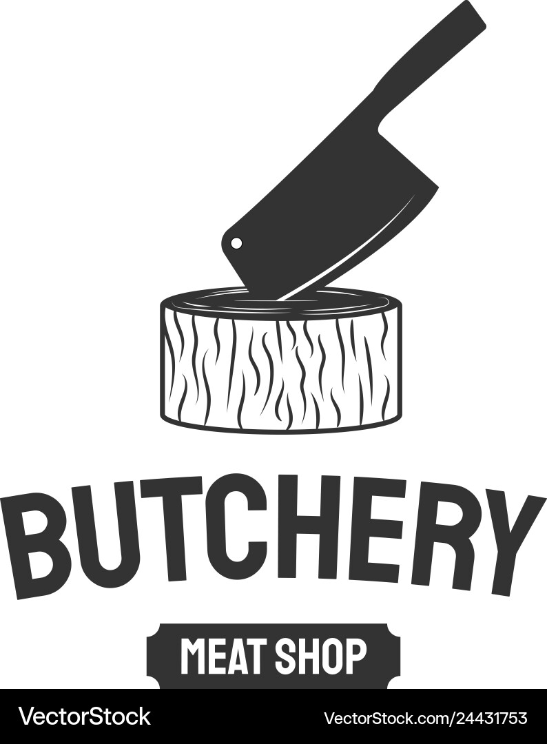 Metzger Shop Emblem Metzger Shop Werbung Metzger Shop Emblem Metzger Shop Werbung vektorbild