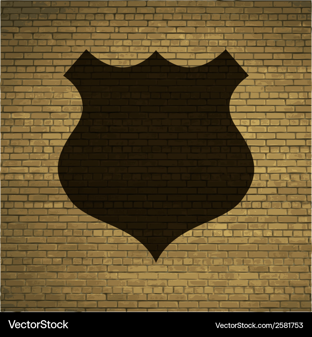 Shield flat modern web button and space for your Vector Image